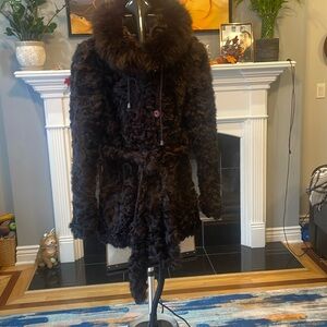 Luxurious Brown Fur Women's Jacket